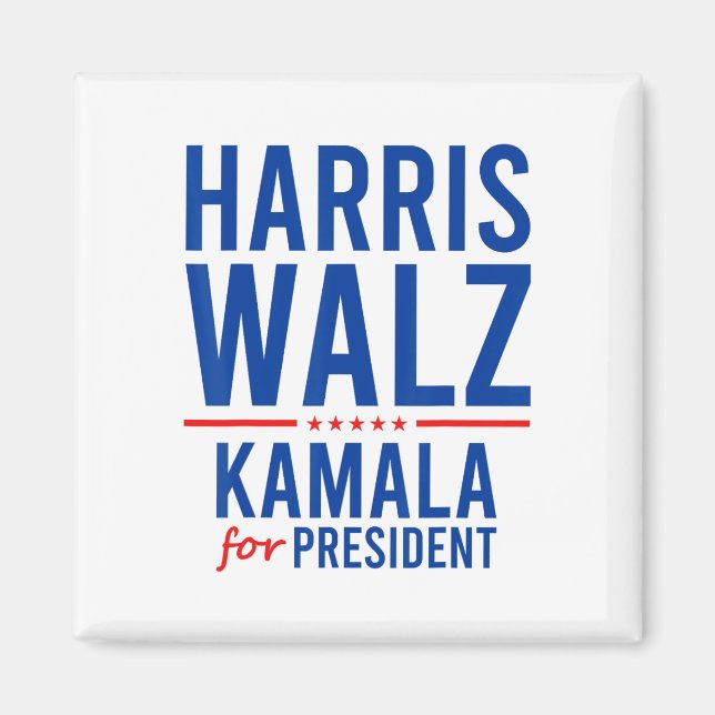 Imã Walz 2024 Kamala Harris Para O Presidente Tim Walz (Frente)