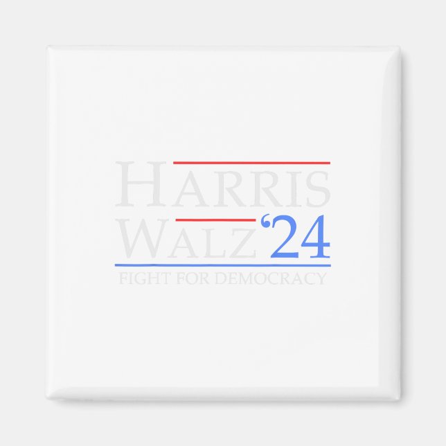 Imã Walz 2024 Save Democracy 2024 Eletion Funny Harri (Frente)