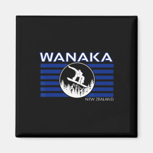 Imã Wanaka Nova Zelândia Esquiando Neozelandês Neve