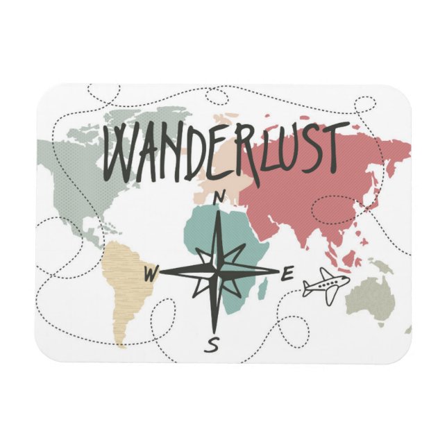 Ímã Wanderlust (Horizontal)