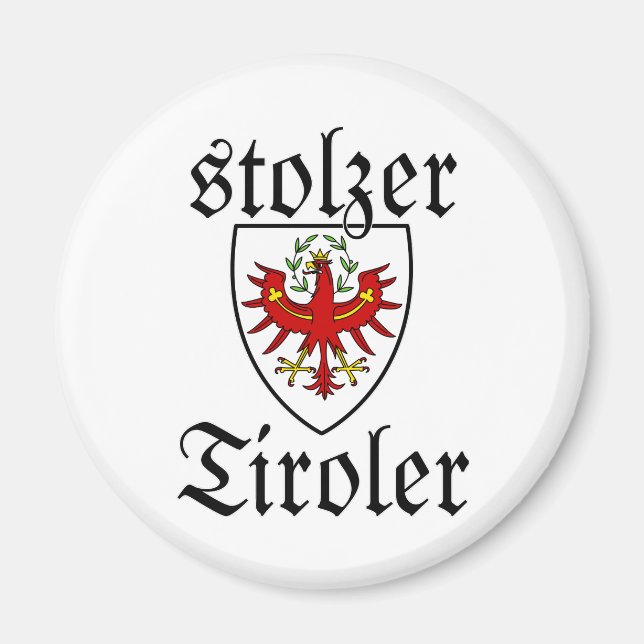 Imã Wappen Österreich Stolzer Tiroler (Frente)