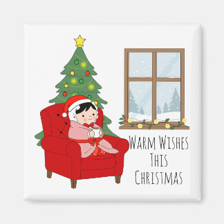 Imã Warm Wishes This Christmas – magnet