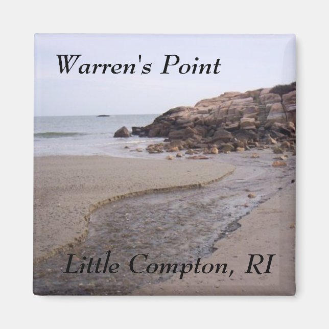 Imã Warren's Point Beach, Little Compton, RI Bluffs (Frente)