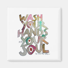 Imã Wash Your Hands And Your Soul Magnet