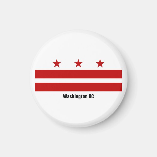 Imã Washington DC Flag Magnet (Frente)