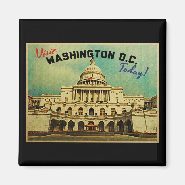 Imã Washington DC Vintage (Frente)