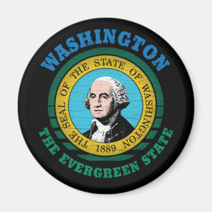 IMÃ WASHINGTON EVERGREEN STATE FLAG