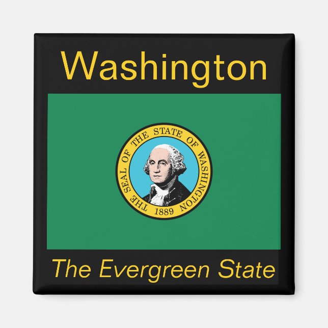 Imã Washington Flag Magnet (Frente)