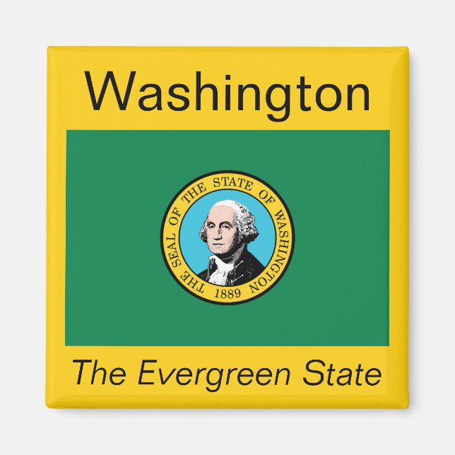 Imã Washington Flag Magnet (Frente)