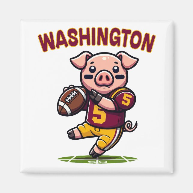 Imã Washington Hog Futebol (Frente)