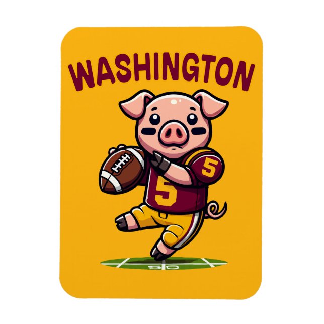 Ímã Washington Hog Futebol (Vertical)