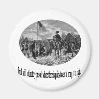 Imã Washington no Vale Forge com citação