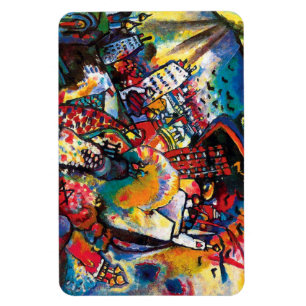 Ímã Wassily Kandinsky - Paisagem Urbana de Moscou Arte