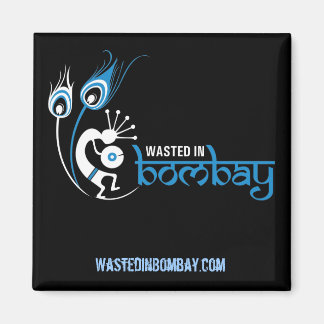 Imã WastedInBombay.com Magnet Quadrado