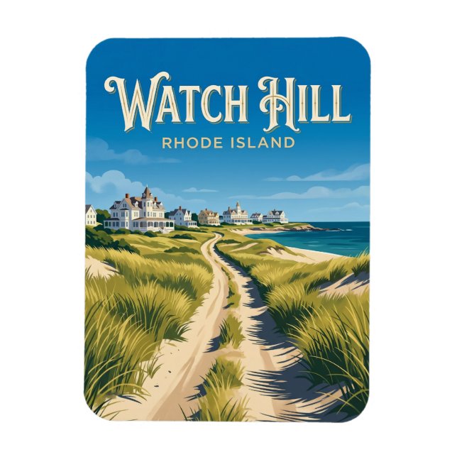 Ímã Watch Hill Rhode Island (Vertical)