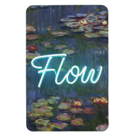 Ímã Water Lilies Remix – Neon “FLOW” Wall Art & Gifts