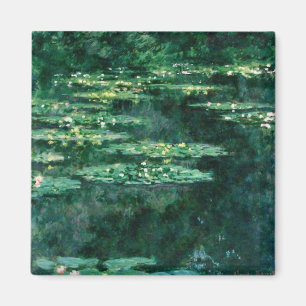 Imã WATER LILILIES IN GREEN POND por Claude Monet