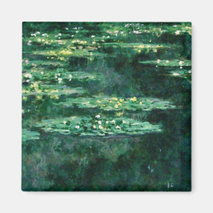 Imã WATER LILILIES IN GREEN POND por Claude Monet