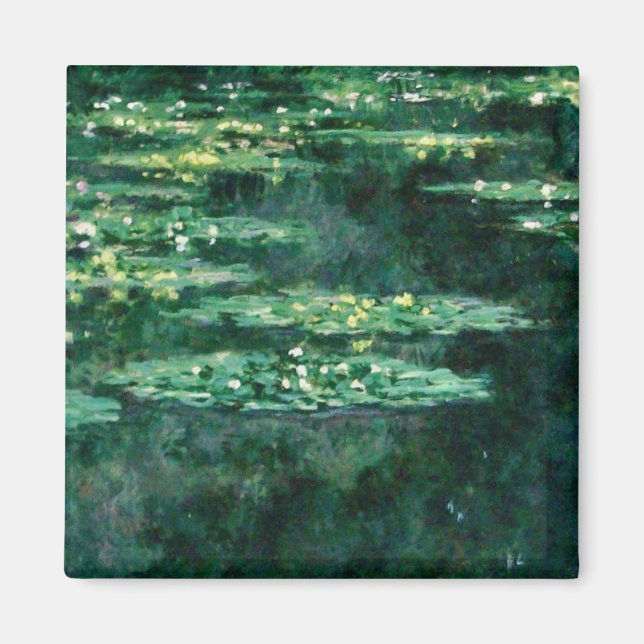 Imã WATER LILILIES IN GREEN POND por Claude Monet (Frente)