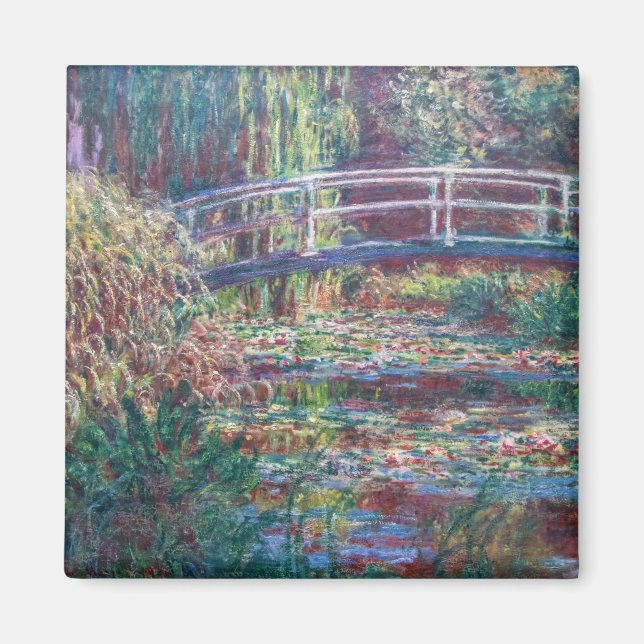 Imã Water Lily Pond (Harmonie Rosa, Monet) (Frente)