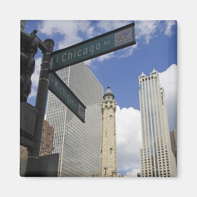 Imã Water Tower, Chicago, Illinois, EUA (Frente)