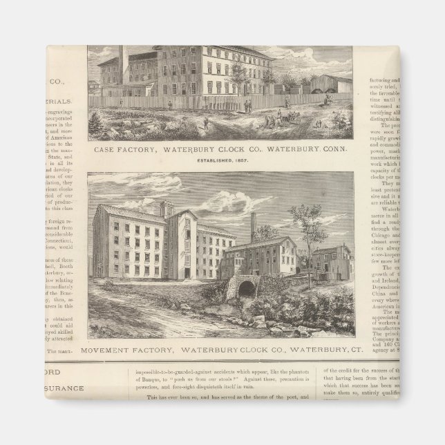 Imã Waterbury Clock Company (Frente)