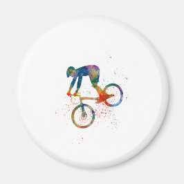 Imã Watercolor bmx bike