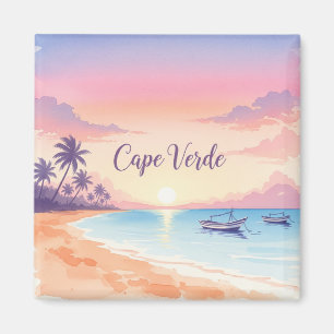 Imã Watercolor Cabo Verde Sunset