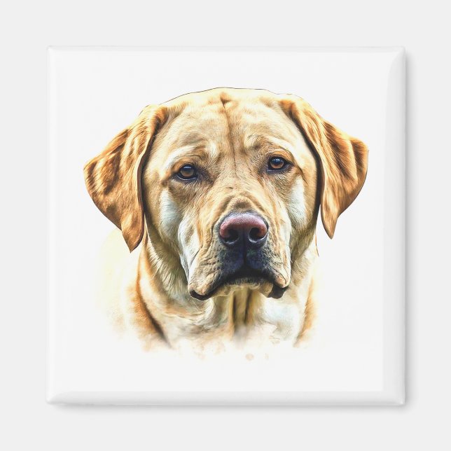 Imã Watercolor Labrador Retriever (Frente)