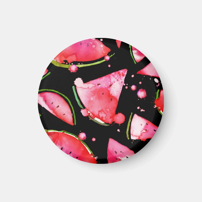 Imã Watercolor Melancia 2 (Frente)