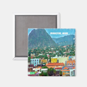 Imã Watercolor Oranjestad, Aruba