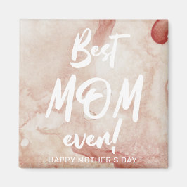Imã Watercolor Splash Melhor Dia de as mães Mãe