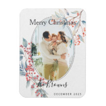 Watercolour Winter Berries X-mas Photo