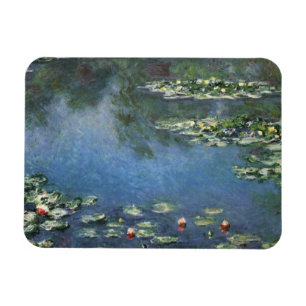 Ímã Waterlilies por Claude Monet, flores do vintage