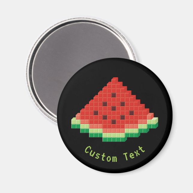 Imã Watermelon Pixel Art (Front/Back)