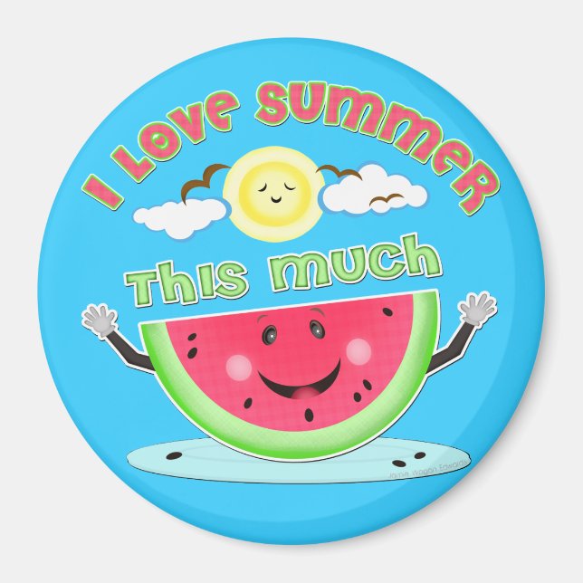 Imã Watermelon Summer Love (Frente)