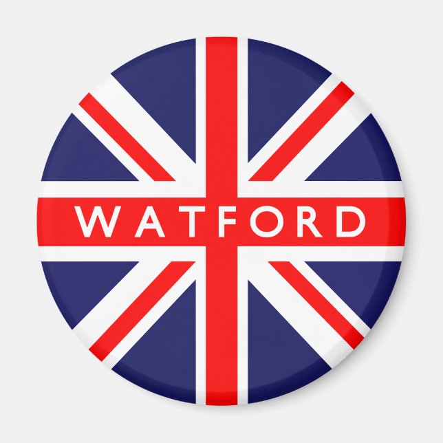Imã Watford UK Flag (Frente)