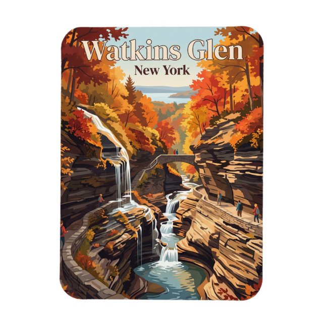 Ímã Watkins Glen, Nova York, EUA (Vertical)