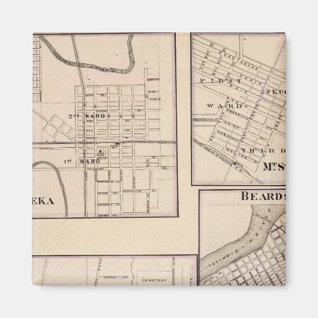 Imã Watseka, Paris, Monte Sterling, Beardstown e Arcol (Frente)