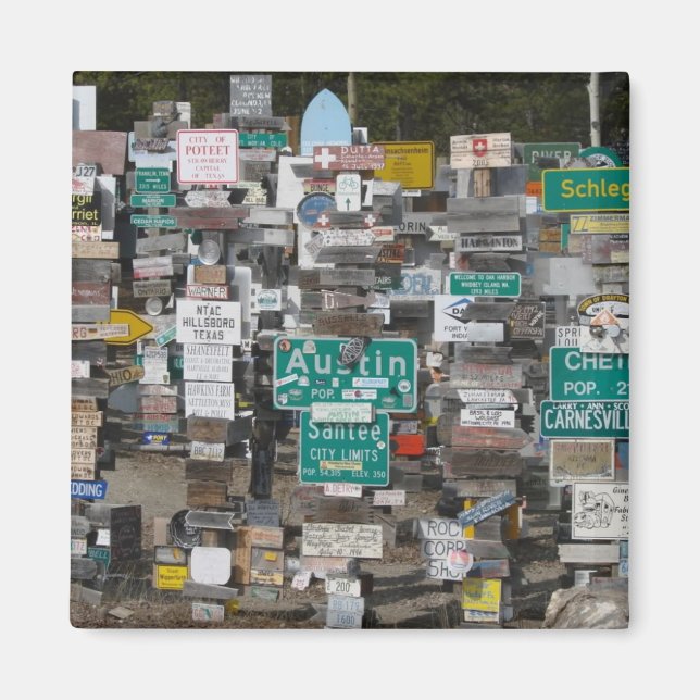 Imã Watson Sinal de Lago Floresta Postada (Frente)