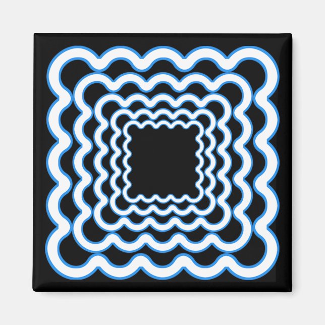 Imã Wavy Frames Magnet (Frente)