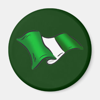 Imã Wavy Nigerian flag para admiradores da Nigéria