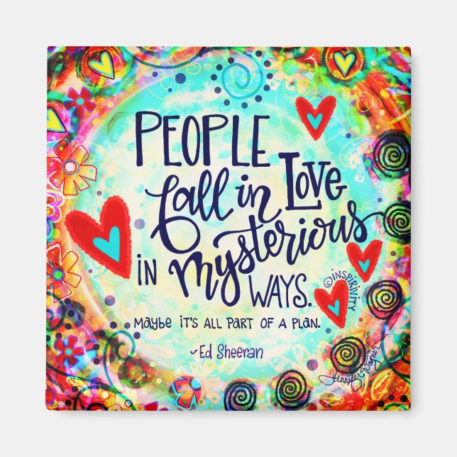 Imã "Waysl Misterioso" Imagem de Inspirividade (Frente)