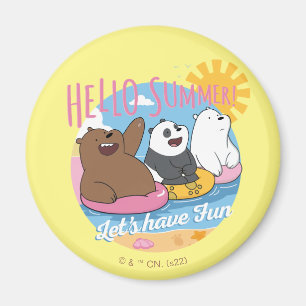 Imã We Bare Bears - Hello Summer! Let's Have Fun