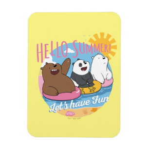 Ímã We Bare Bears - Hello Summer! Let's Have Fun