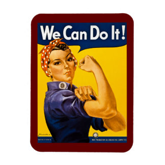 Ímã We Can Do It! Rosie the Riveter Vintage WW2