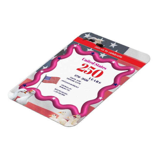 Ímã We The Silly Geese 250th Funny Celebration (Left Side)