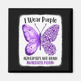 Imã Wear purple alzheimer's and brain awareness month