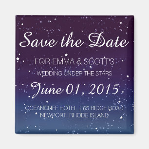 Imã Wedding sob as estrelas salvar o ROXO da data