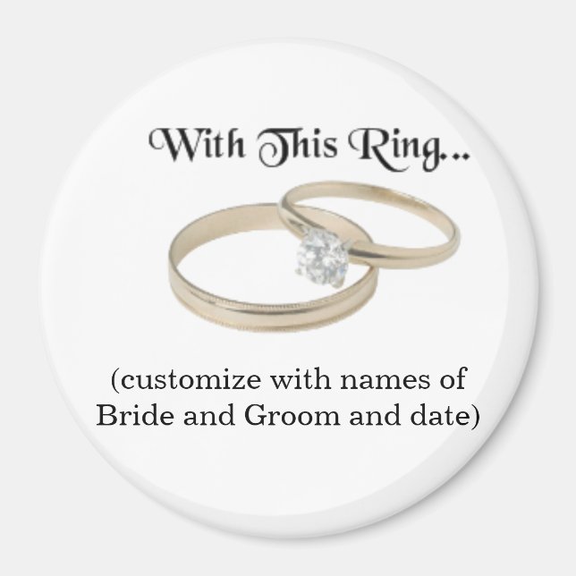 Imã Wedding Souvenir Magnet (Frente)